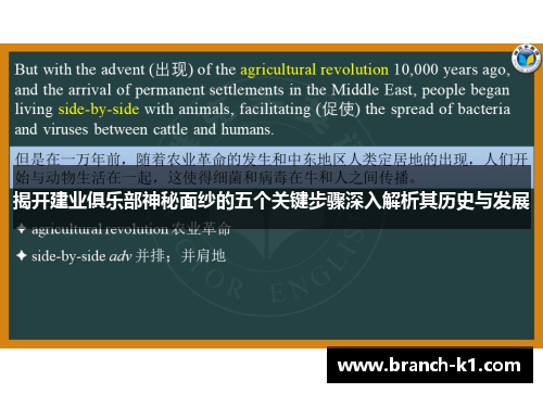 揭开建业俱乐部神秘面纱的五个关键步骤深入解析其历史与发展