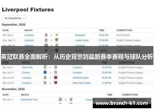 英冠联赛全面解析：从历史背景到最新赛季赛程与球队分析